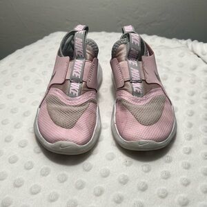 Nike Kids Pink and Gray Slip-On Sneakers